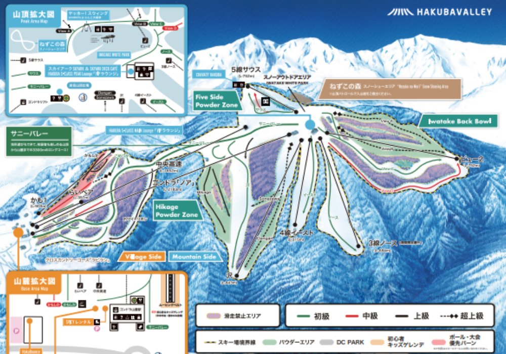 岩岳スキー場MAP